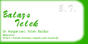 balazs telek business card